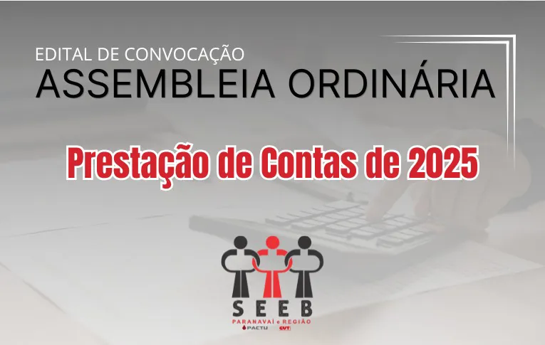 Sindicato de Paranavaí convoca Assembleia para discussão do Balanço de 2025